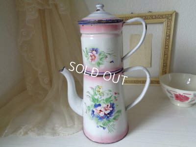 画像6: Japyピンクビオラとすずらん柄コーヒーポット