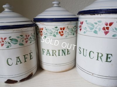 画像3: ホーロー花柄キャニスター