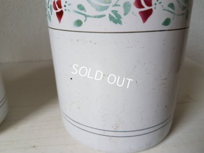 画像4: ホーロー花柄キャニスター