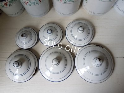 画像9: ホーロー花柄キャニスター