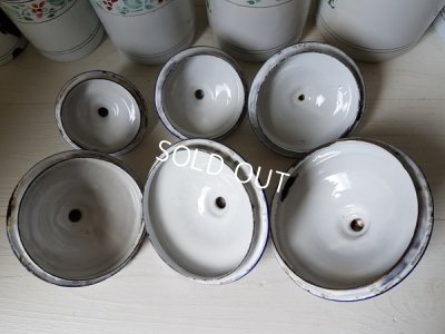 画像10: ホーロー花柄キャニスター