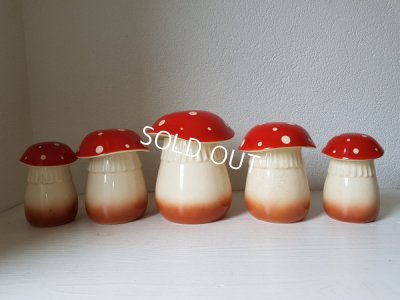 画像5: 陶器製きのこキャニスター