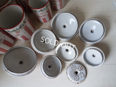 画像15: BB赤ストライプローズガーランドキャニスターとポット