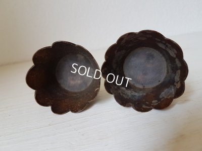 画像5: Spa木製手描きすみれとマーガレット柄エッグスタンド