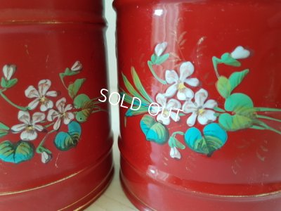 画像3: エトワール社すみれ柄キャニスター