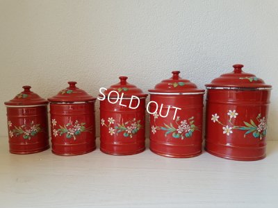 画像9: エトワール社すみれ柄キャニスター