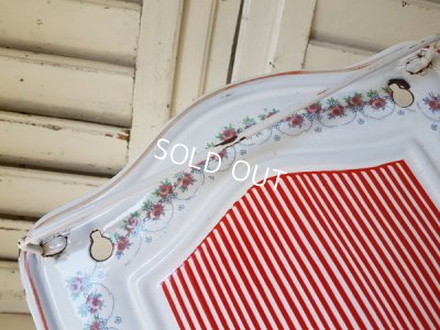 画像2: BB赤ストライプローズガーランド柄レードルラック