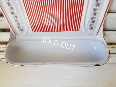 画像5: BB赤ストライプローズガーランド柄レードルラック