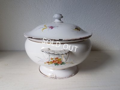 画像6: ホーロー花柄スーピエール