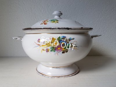 画像7: ホーロー花柄スーピエール