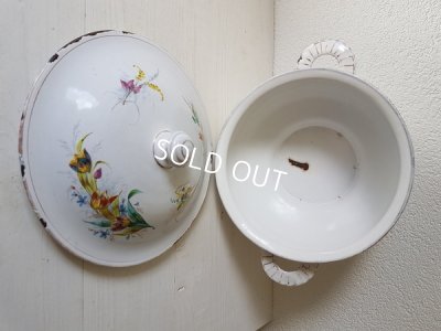 画像11: ホーロー花柄スーピエール