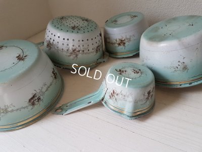 画像6: ホーロー花柄ウエディングセット