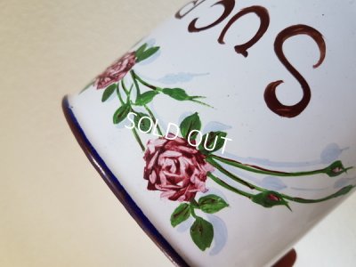 画像3: ホーローローズ柄キャニスター