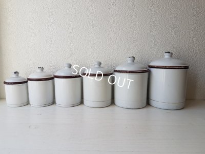 画像7: ホーローローズ柄キャニスター