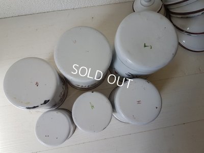 画像15: ホーローローズ柄キャニスター