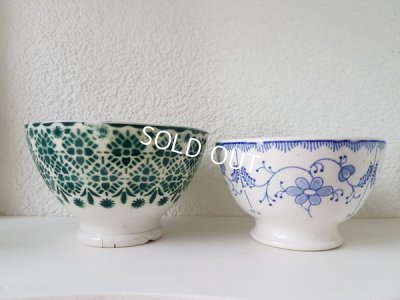 画像7: モロッコ柄とサクソニー柄カフェオレボウルセット