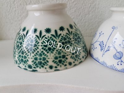 画像10: モロッコ柄とサクソニー柄カフェオレボウルセット