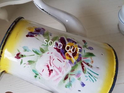 画像8: Japyイエローローズとパンジー柄コーヒーポット(リクエスト)