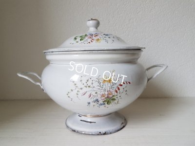 画像5: ホーロー花柄スーピエール