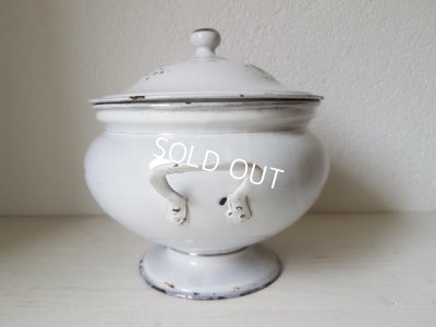 画像6: ホーロー花柄スーピエール