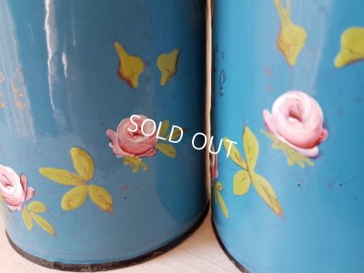 画像4: ホーローローズと小鳥柄キャニスター