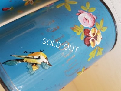 画像6: ホーローローズと小鳥柄キャニスター