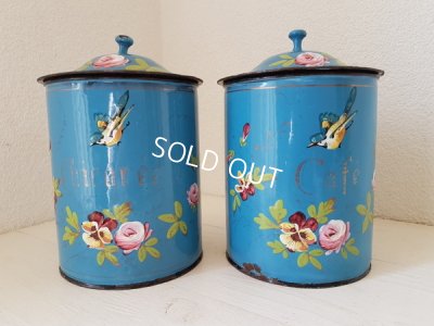 画像8: ホーローローズと小鳥柄キャニスター