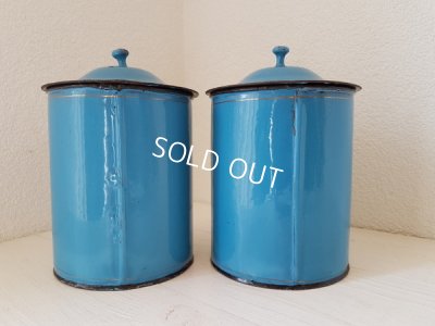 画像10: ホーローローズと小鳥柄キャニスター