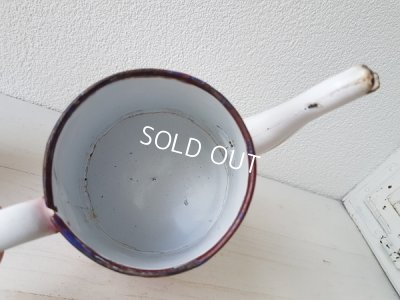 画像7: ホーローピンクすみれ柄コーヒーポット