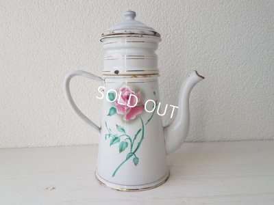 画像13: ホーローローズ柄コーヒーセット