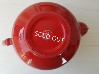 画像8:  エトワール社赤すみれ柄ティーポット