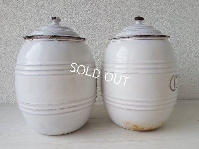 画像4: ホーロー白キャニスター