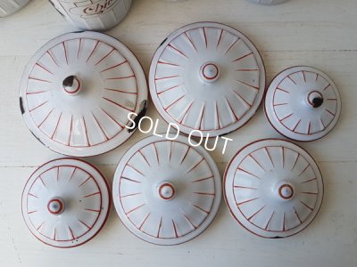 画像9: BB赤とイエロー格子柄キャニスターセット