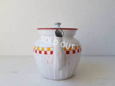 画像14: BB赤とイエロー格子柄キャニスターセット