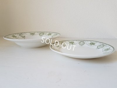 画像7: マーストリクト窯リボンとローズ柄プレートセット