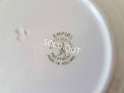 画像10: マーストリクト窯リボンとローズ柄プレートセット