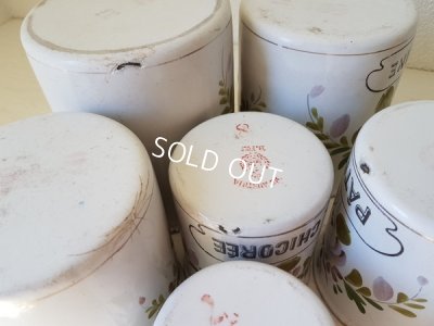 画像18: BF手描き花柄キャニスター6P