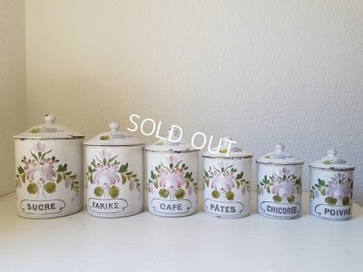 画像2: BF手描き花柄キャニスター6P
