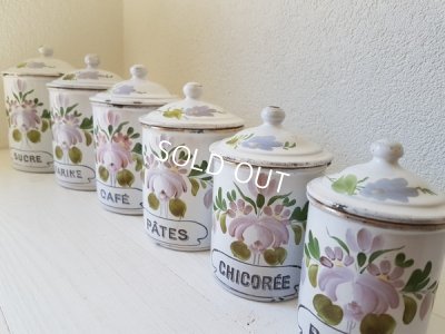 画像3: BF手描き花柄キャニスター6P