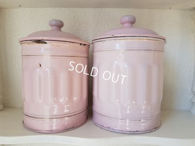 画像8: ホーローピンクキャニスター