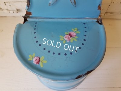 画像6: ホーロー製手描きローズ柄セル缶