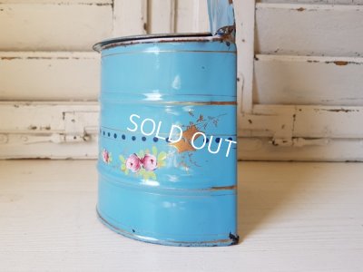 画像7: ホーロー製手描きローズ柄セル缶