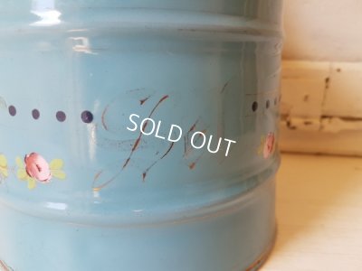 画像4: ホーロー製手描きローズ柄セル缶