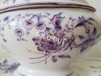 画像2: 陶器花柄ソーシエ