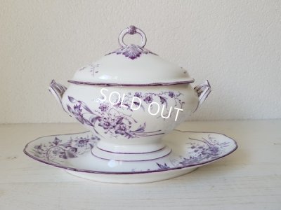 画像12: 陶器花柄ソーシエ