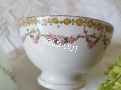 画像6: ローズガーランド柄カフェオレボウル&グラス