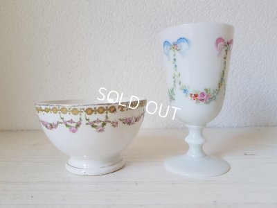 画像3: ローズガーランド柄カフェオレボウル&グラス