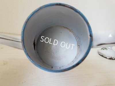 画像4: ホーロー白すみれ柄コーヒーポット