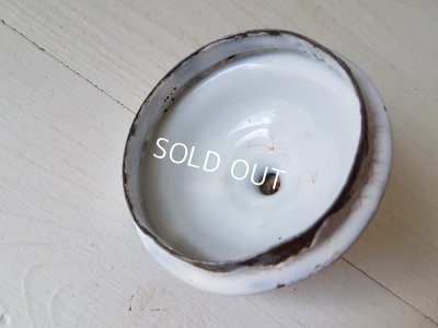 画像6: ホーロー白すみれ柄コーヒーポット