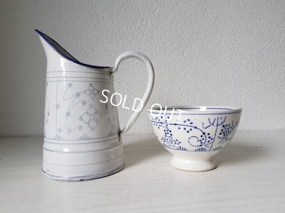 画像4: サクソニー柄カフェオレボウルとジャグセット